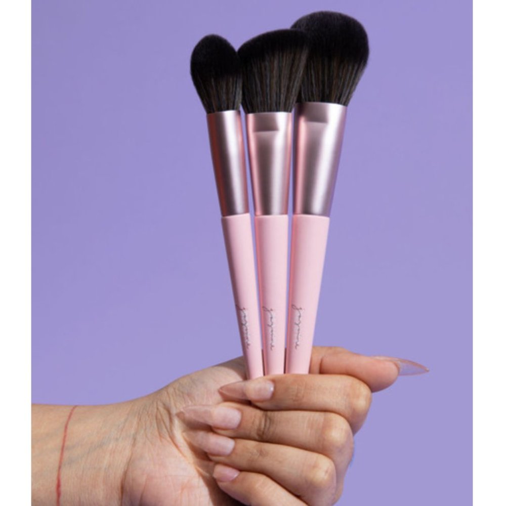 Jazmine Beauty Complexion Brush Trio Brush Set | NWT